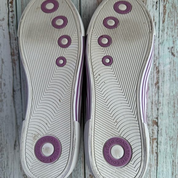 👟Lilac Coach Sneakers - Size 9,5B👟 - Picture 5 of 16